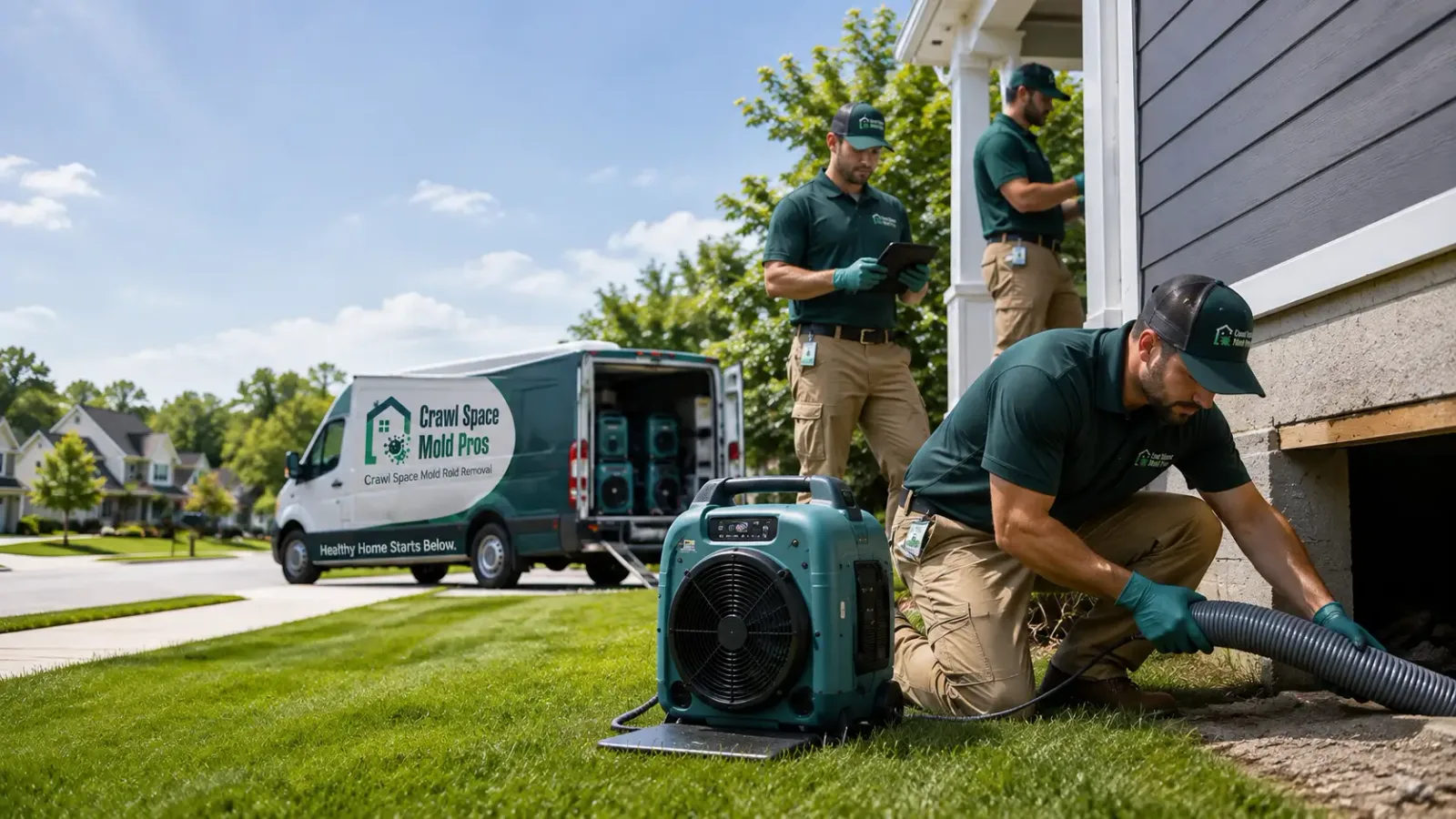 Crawl Space Mold Removal in Bradley, SD